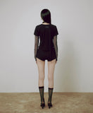 Sheer Vanish Scarf Long Sleeve