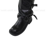 SLOUCH BUCKLE BOOTS