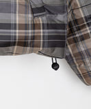 Hasen check short padded jumper