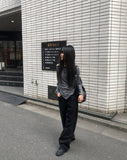 Hep Black Cotton Wide Pants