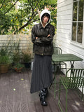 SHEEN LEATHER JUMPER