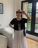 Yoonsi Dot Denim Mini Crossbody Bag