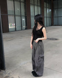 Petty Big Cargo Two Buckle Wide Pants