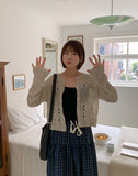 Tumilo Summer Openwork Punching Knit Cardigan