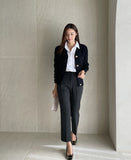 Selling Gold V-neck Knit Cardigan