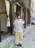 Himiro Basic Cotton Wide Pants