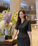 Cellmond Peplum H Line One Piece