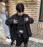 GREEK HIGH NECK TRENCH COAT