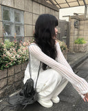 Fundy See-Through Strap Long Sleeve T-Shirt