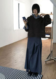 FLOWING DART DRAPE SKIRT