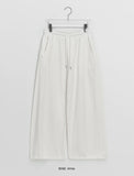 Elkaton Pintuck Banding Cotton Wide Pants
