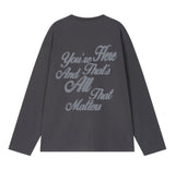 ALL THAT Henley Neck Long Sleeve T-Shirt