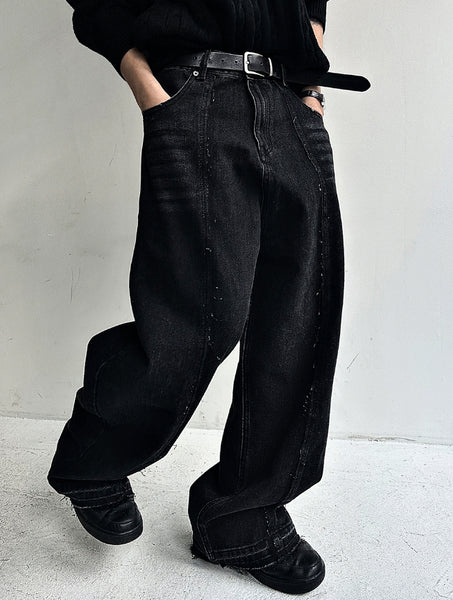 [COSYHARU公式]cut-off wide denim pants 送料・関税込み COSYHARU (コシハル) - カットオフワイドデニムパンツ / Cut-off