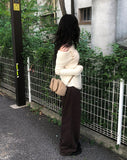 Choco Wide Cotton Pants