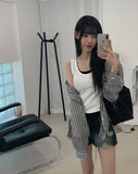 Pobi Seersucker Check Shirt