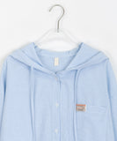 Hito Label Hood Shirt Cardigan