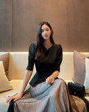 S/S Crete Color Scheme Pleats One Piece