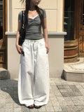 Aloh Summer Back Pocket Cotton Wide Pants