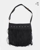 Nare Suede Tassel Fringe Crossbody Bag
