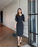 Vinta Collar Shirring One Piece