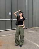 Slew Ribbon Back Silt Strap Short Sleeve T-Shirt