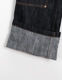 Finny Painter Stitched Rivet Brushed Denim Pants