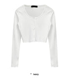 SHORT BUTTON CARDIGAN