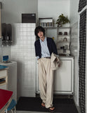 Ablik three tuck linen slacks