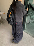 Feltani Heart Carpenter Denim Balloon Wide Pants