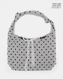 Somni Dot Lace Ribbon Big Shoulder Bag