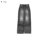 It Gray Washed Denim Wide Pants