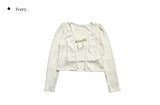 Yayo Crop Sleeveless Cardigan Set