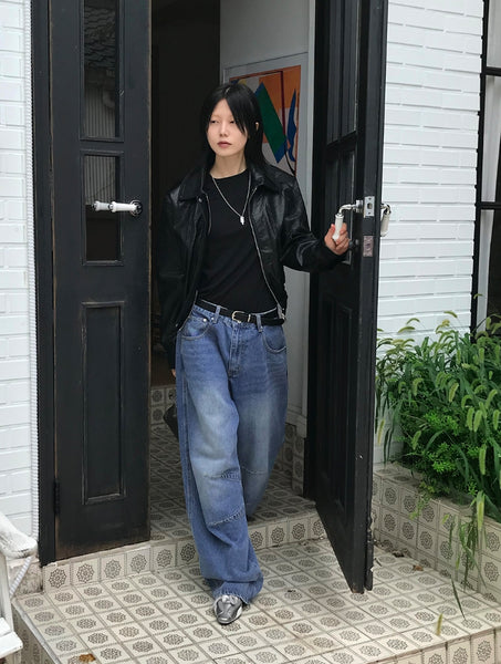 【AAKE】REGULAR POCKET LEATHER JP AAKE (アケ) - クラックポケットレザージャンパー / CRACK