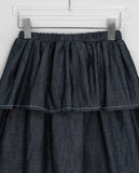Gyubol Denim Banding Tiered Skirt