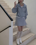 Heard nylon strap mini skirt