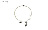 Reubi Star Pendant Leather Strap Necklace