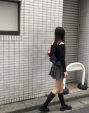 In-the-Low Belt Pleated Skirt Pants