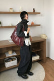 GLAM HOBO LEATHER BAG