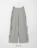 Gels ribbon banding wide pants