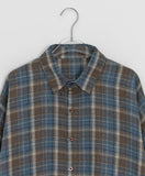 AM Peach Fuzz Check Over Long Sleeve Shirt