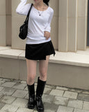 Ladle Wrap Mini Skirt Pants