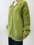 MOHAIR POCKET ZIP-UP