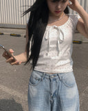 Aker Hood Washing Wide Denim Pants