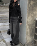 Angie off-shoulder cable knit