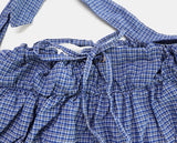 Toring Check Shirring Ribbon Shoulder Cross Bag