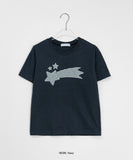 Earmin Star Patch Crop Short Sleeve Tee
