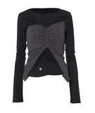 Bustier Layered Long Sleeve