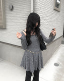 Shiho Flare One Piece Cardigan Set