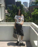 Chaper Rivet Buckle Leather Shoulder Bag