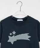 Earmin Star Patch Crop Short Sleeve Tee